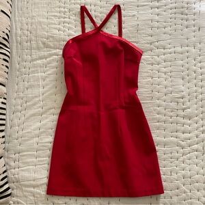 CACHE Red Cocktail Dress Petite Size 2